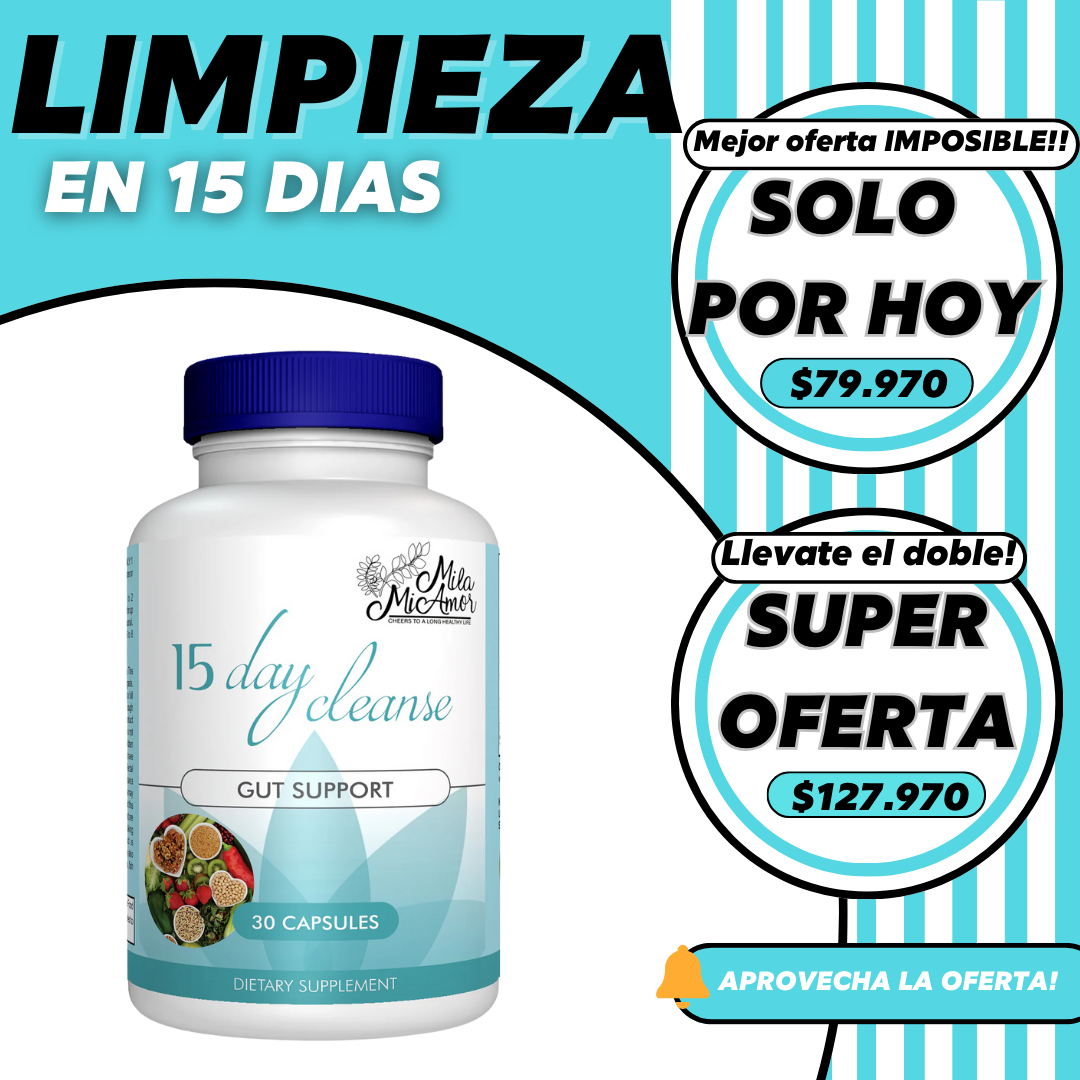 LIMPIEZA EN 15 DIAS ✅ ~ DILE ADIOS A LA HINCHAZON Y EL ESTREÑIMIENTO 🙏‼️
