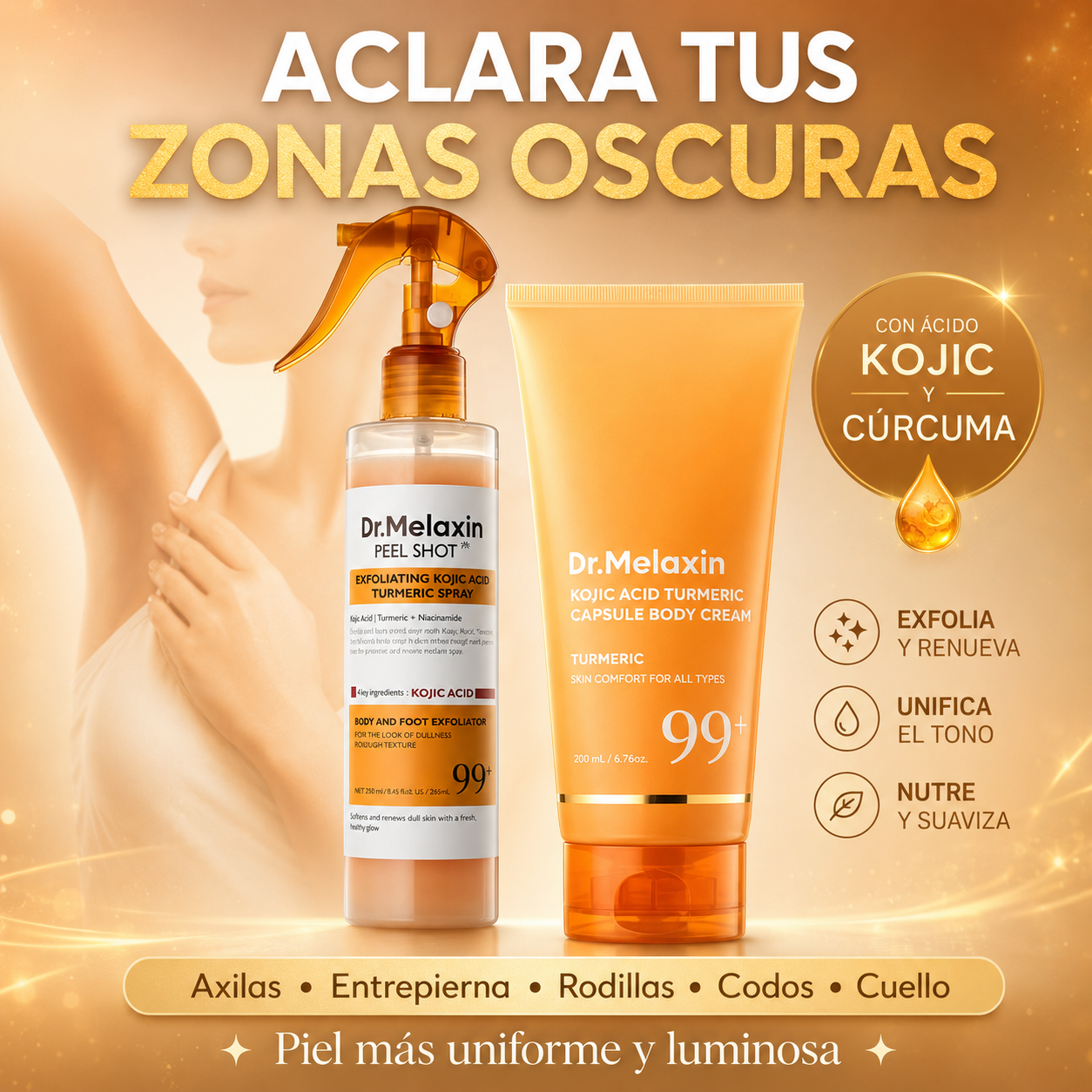 CURCUSPA 🥭~BASTA DE ESAS MACHAS NEGRAS QUE TIENES EN TU CUERPO, BLANQUEALAS HOY MISMO‼️❤️