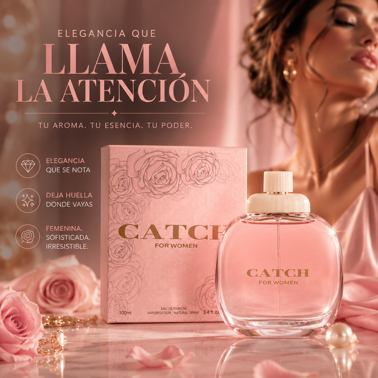 CATCH🩷👸~CAMBIA EL JUEGO HOY!! LLAMA LA ATENCION DONDE SEA CON TU AROMA💥