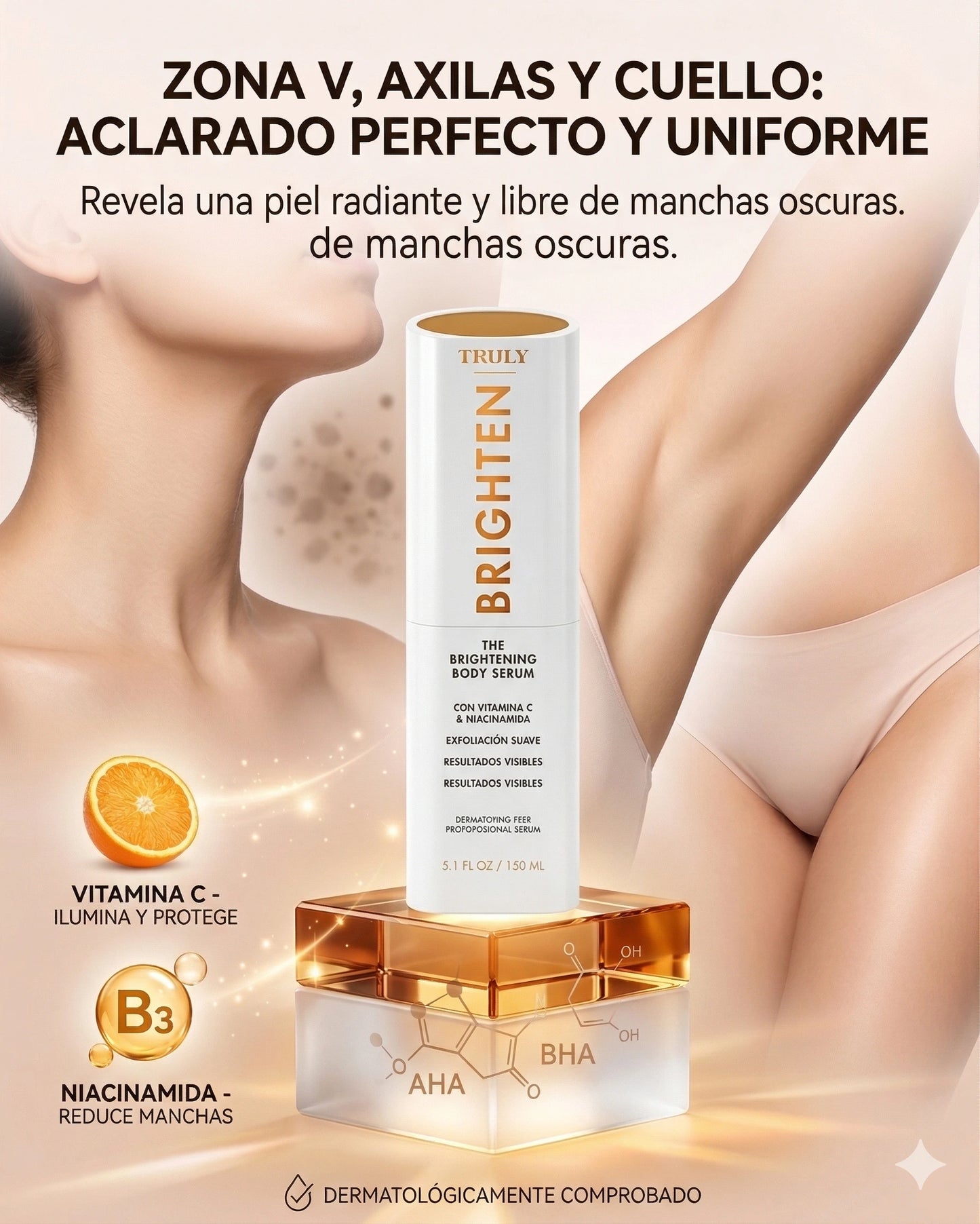 BRIGHTEN✨| BLANQUEA ESAS PARTES OSCURAS Y HORRIBLES DE TU CUERPO🍑‼️