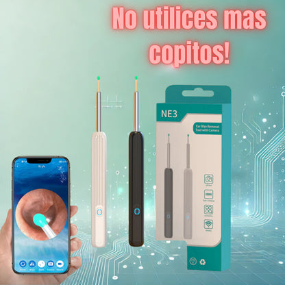 LIMPIA OIDOS CON CAMARA RECARGABLE 📷~LIMPIA TUS OIDOS CORRECTAMENTE 👂~ 60% ENVIO GRATIS 🔥