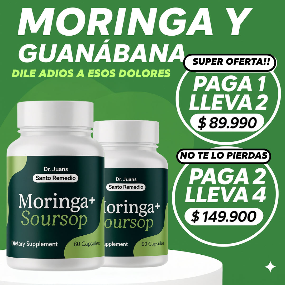 MORINGA Y GUANABANA🧑‍⚕️🌿TE SIENTES CANSADO Y SIN ENERGIA TODO EL TIEMPO? NO MAS 🚫‼️