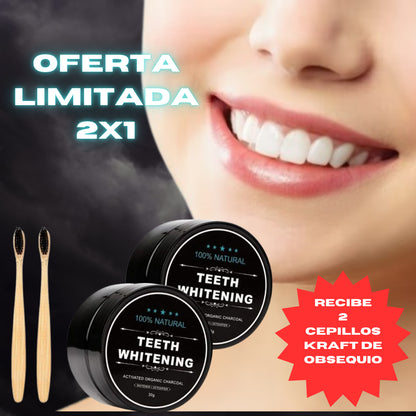 2X1!! BLANQUEADOR DENTAL CON CARBON ACTIVADO 🪥🦷 Consigue la sonrisa de tus SUEÑOS! Envio GRATIS 🔥